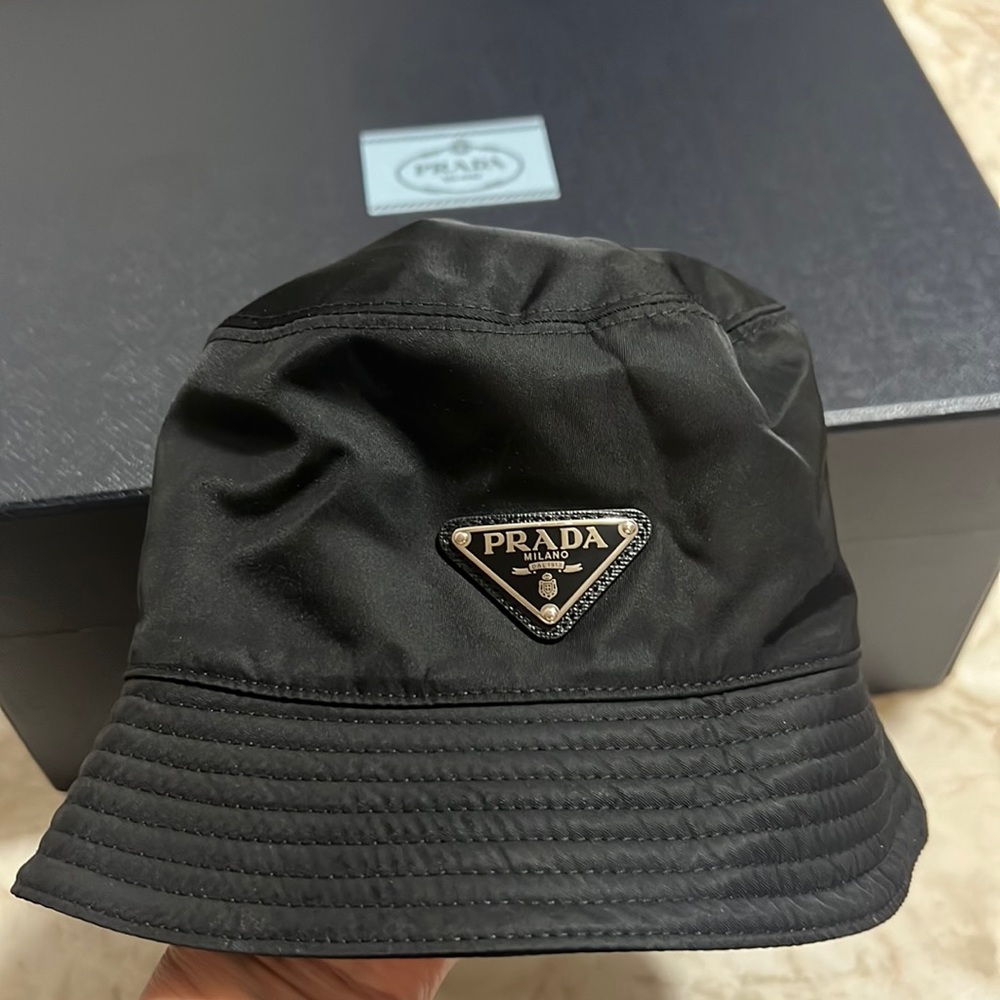 Real Prada bucket hat, used twice. Will take offers